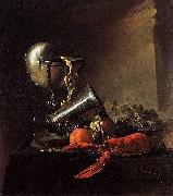 Jan Davidsz. de Heem, Still Life with Lobster and Nautilus Cup (1634) by Jan Davidszoon de Heem Staatsgalerie Stuttgart